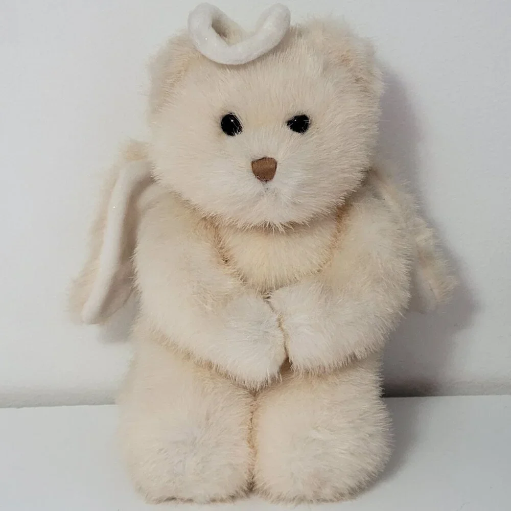 Vintage Ty 2003 Saint Angel Bear Plush Stuffed Animal Toy Polyester Collectible - Picture 1 of 13